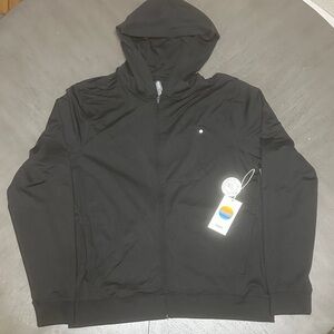 Vuori Ponto Full Zip Hoodie Black Heather